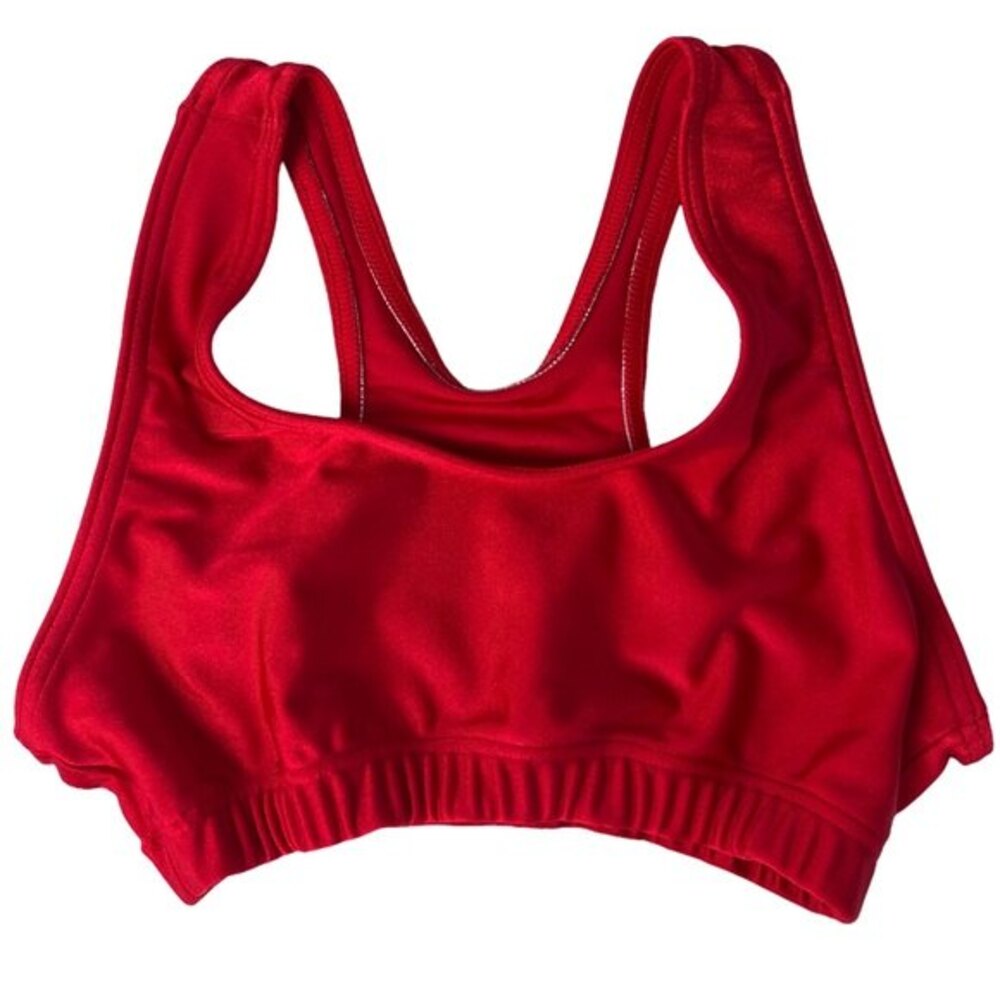 Bal Togs Red Racerback Sports Bra Size Petite Small (XS)